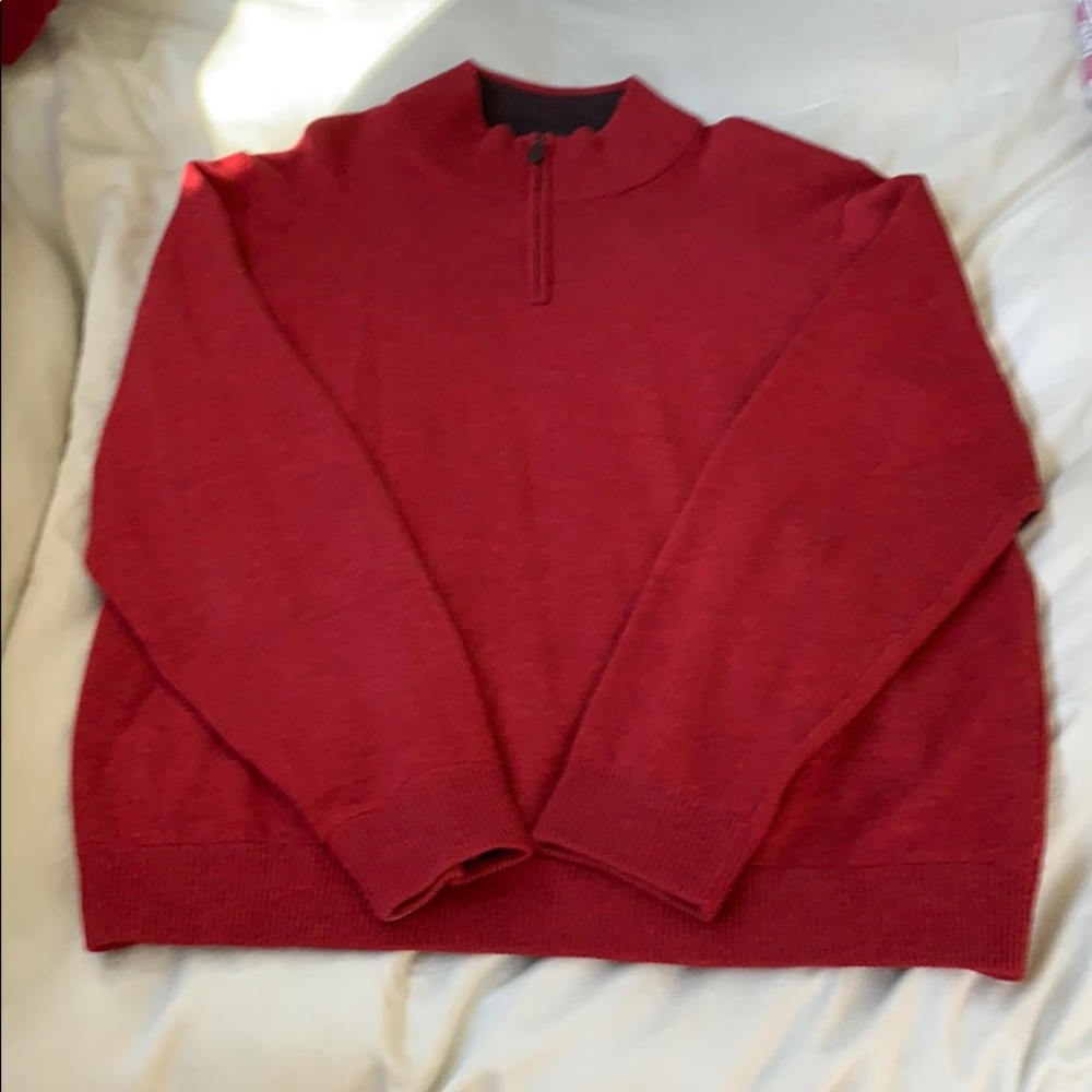 Brooks Brothers 346 1/4 Zip Merino Sweater XXL